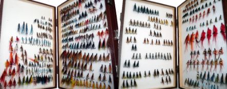 FLIES & RESERVOIR: Collection of approx. 470 salmon flies, in single, double and treble hook