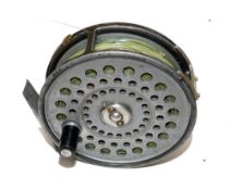 REEL: Hardy St Aidan 3.75" lightweight alloy fly reel, U shaped line guide, rim tension regulator,