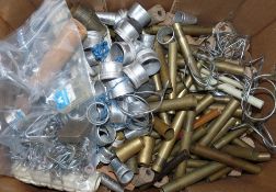 ROD BUILDING MATERIALS: Large collection of rod building materials incl. brass male/female ferrules,