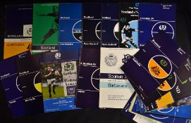 Collection of Scotland v Overseas tourist rugby programmes from 1968 onwards - to include v