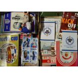 Large collection of mixed football ephemera to include magazines, scarves, pennants plus modern