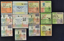 Selection of 1980s FA Cup Final Match tickets from 1980 through to 1989, plus 1982 and 1983 replays,