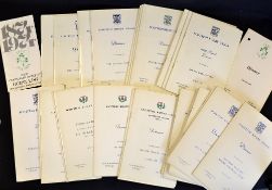 37x Scotland Rugby Union dinner guest lists from the late 1970/80s - including all Five Nations,