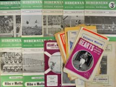 Scottish programmes all 1950s to include 1953/1954 Celtic v Airdrieonians, 1957/58 Hearts v Raith