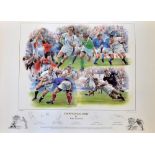 2003 England Rugby Grand Slam season signed limited edition print - titled "Crowning Glory"