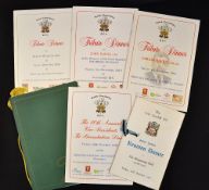 Interesting collection of Welsh Rugby Player Tribute dinner menus to include John Dawes, David