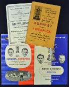 FA Cup Semi-Finals programmes 1947 Liverpool v Burnley, 1949 Manchester Utd v Wolverhampton