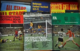 Selection of football books to include International Football book 1959 (1st edition), International