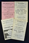 New Brighton in the FA Cup home football programmes v 1957/1958 Rhyl, 1960/1961 Ellesmere Port Town,