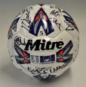 2001 Signed Match Football from Alexandra and Cardiff City match in the FA Cup 16 Jan 2001, signed