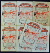 1956/57 Liverpool home football programme selection for season 1956/1957 to include Bristol City,