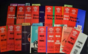 Extensive collection of Wales Rugby Programmes and Tickets from 1970/1980s incl some Away - to