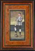 Portrait of W.M. McCracken Newcastle United with date 1909 by Art Marketing Limited framed and