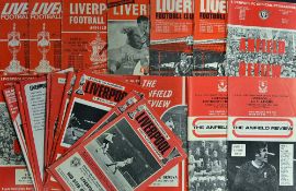 Selection of 1960/70s Liverpool football programmes in Europe includes 1965 v FC Koln, 1966 Budapest