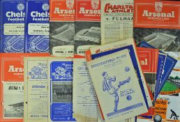 Collection of 1950s football programmes to include many clubs plus non-league and reserve issues.