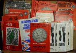 Middlesbrough home football programmes 1 x 1966/67, 15 x 1967/68 including Newcastle (F), 19 x