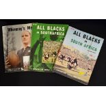 Collection New Zealand All Blacks Rugby tour reports to incl 1963/64 "Whineray's Men Pictorial