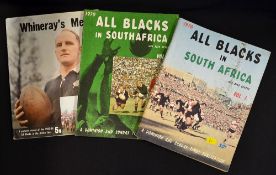 Collection New Zealand All Blacks Rugby tour reports to incl 1963/64 "Whineray's Men Pictorial