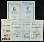 Selection of non-league match programmes to include 1950/1 Moor Green v Bedworth Town 1952/53 Moor