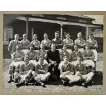 Selection of framed items to include team groups Birmingham City 1945/1946, Birmingham City 1946/