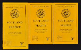 3x Scotland vs England rugby programmes from 1948 onwards - all played at Murrayfield to include '