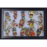 1966 World Cup Collection of Key Rings each representing the final 16 countries contesting, the
