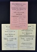 New Brighton home football programmes v Darwen 1956/1957, 1958/1959, 1959/1960. (3) Good.