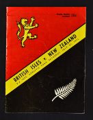 1971 British Lions v New Zealand rugby programme - 3rd Test match played at Athletic Park Wellington