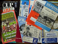 Collection of FA Cup football programmes, qualifying rounds to semi-finals and finals noted, a