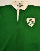 Rare 1976 Ireland First Rugby tour to New Zealand - No.14 match worn jersey issued to Captain Tom