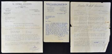 Collection of letters, football photos, personal photos general ephemera relating to Frank