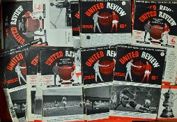 Collection of Manchester United home football programmes with 1960's (93) and 1970's (107), majority