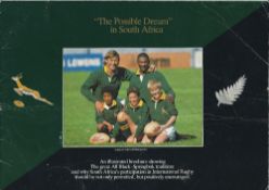 1984 South Africa and New Zealand rugby brochure titled The Possible Dream in South Africa" - superb
