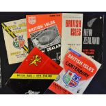5x various British Lions Rugby Tour to New Zealand programmes from the 1950/60/70's to incl v