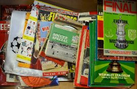 Selection of Football programmes including FA Cup Finals 1968 x2, 1971, 1974, 1976, 1977 x2, plus