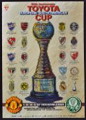 1999 Toyota Cup European/South American Manchester United v Palmeiras 100 page match programme Tokyo