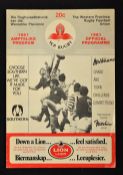 1981 Welsh Academicals Rugby Tour to South Africa programme - v Western Province - Welsh players