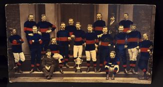 1879 Wakefield Trinity Yorkshire Challenge Cup Rugby League team photograph - with The Yorkshire