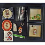 Collection of 1966 World Cup Willie Souvenirs to include cigarette lighter, footballer, key ring x2,