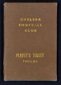 Chelsea F.C. 1950/1951 Players Pass for Frank Mitchell contains player instructions as issued by the