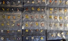 Large collection of Amateur Rugby League brass and enamel pin badges (176) - some of the teams