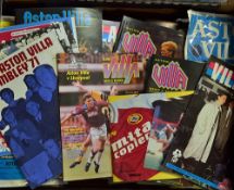 Comprehensive Collection of Aston Villa football programmes mainly homes, some aways, includes big