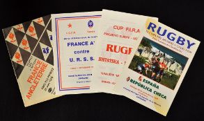 1976 France v England rugby programme - played at Parc Des Princes on Saturday 20 March together