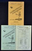 Snowdown Colliery Welfare home football programmes to include 1949/50 Whitstable, 1950/51