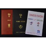 1965 France v Wales VIP rugby programme in the original red and gilt sleeve together with France v