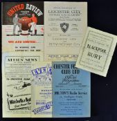 Football programme selection to include 1945/46 Blackpool v Bury, 1946/47 Chester v Halifax Town,