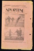 1924/25 Very Rare French Select XV v New Zealand All Blacks Invincibles rugby programme - played