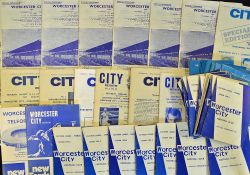 Collection of Worcester City home football programmes 1964/65 to 1969/70 has several interesting