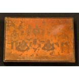 1933 Rugby Team copper printing plate - mounted on a wooden block overall 3 3/8 v 5"