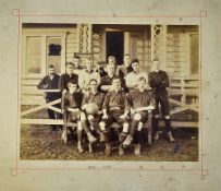 1895-96 Plymouth Argyle Photograph in black and white mounted, measures 46 x35cm approx.